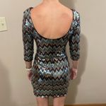 Love Reign  Sequin Bodycon, Backless Mid Sleeve Mini Dress Photo 1