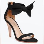 Ulla Johnson  Thecia Suede Noir Black Bow Single Strap Heels Size EU 40 US‎ 10 Photo 5