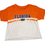 NCAA The Victory Florida Gators College Orange White Graphic Crop Top Shirt Size XS Photo 0