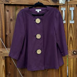 Coldwater Creek Purple‎  cardigan size 1X Photo 0