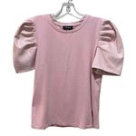 Mittoshop  rock on puff sleeve top blush pink size small Photo 3