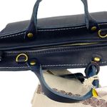 Old Trend Out West Handcrafted Leather Satchel Crossbody New Blue Photo 12