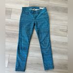 Rag and Bone Skinny Jeans Turquoise Blue and Black Tweed Print Stretchy size 30 Photo 5