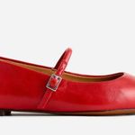 Madewell The Elsie Mary Jane Flat in Bright Ember, Size 7.5 Photo 1