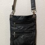 Margot Grey Leather Crossbody Handbag Black Photo 0