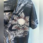 Affliction  Y2K Skull VNeck T-shirt Photo 1