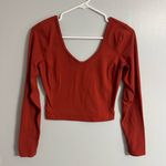 Lululemon Athletica Rusty Red Long Sleeve Crop Top Size 2 Photo 4