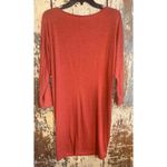 Old Navy  Orange Tshirt 3/4 Sleeves Dress, size Small Tall Photo 3