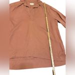 Lou & grey Womens Super Soft Relaxed Fit Collared Split Neck Dusty Pink Tunic S Photo 7