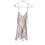 American Eagle  white cream ivory romper shorts belt Large Photo 1