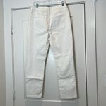Banana Republic White Straight Leg Girlfriend Jeans Classic Style size 29/8. Photo 7