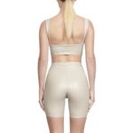 SKIMS  Faux Leather Biker Shorts Pull On Short Shell Beige Size XXS NEW Photo 2