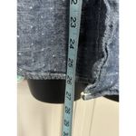 Arizona Jeans Arizona Jean Co Blue/White Dots Button Up Long Sleeve Shirt Size Small Cotton Photo 2