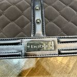 Bebe  Stephanie Faux Suede Quilted Studded Mini Crossbody Pewter Grey NWT Photo 1
