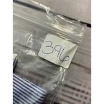 BeachLunchLounge Button Tie Front Shirt Women L Short Sleeve Stripe Flamingo Photo 9