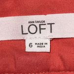 Ann Taylor LOFT THE RIVIERA SHORT CHEVRON METALLIC BLUE PINK WOMEN SIZE 6 Photo 2