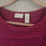 Chico's  Striped Pink Top‎ | 2 Photo 1