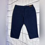 Ralph Lauren Lauren 100% Cotton Blue Mid-Calf Pants Size 16 Photo 2
