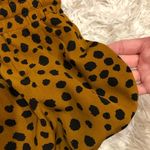 Listicle  Animal Cheetah Print Dot Wide Leg Pull on Pants brown size‎ small Photo 4