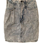 SAPMAN Acid Wash Vintage Denim Mini Skirt Sz 4 Blue Photo 0