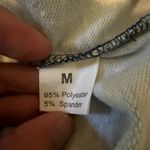 Paint Splatter Print Lightweight Long Sleeve Sweatshirt Blue Size M Photo 1