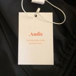 ANDIE NWT Waikiki Coverup Ruched Gathering Halter Bandeau Dress Black Small Photo 11