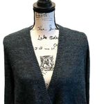 Free People Anthropologie Karin Faux Wrap Sweater Green Medium Oversized NWOT Photo 3