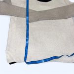 Rachel Zoe black and tan minimalist color black sweater zip back size large Photo 2