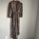 Ganni  Printed Georgette Wrap Dress Photo 2