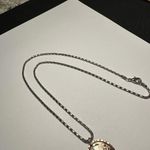 Hummingbird Copper Tone Metal Bird Pendant Silver Tone 20 Inch Chain Necklace Photo 6