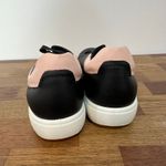 Ecco  Womens Soft 7 Easy Sneakers 9.5 Black Leather Low Top Lace Up Pink Photo 3