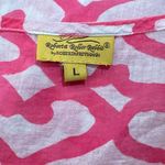 Roberta Roller Rabbit  Pink White Light Cotton Tunic Coverup Women’s Large Photo 1