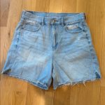 American Eagle  Shorts Highest Rise Baggy Light Denim Size 8 Photo 2
