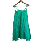 ee:some ee some green gauze tiered mini dress boho casual Photo 6