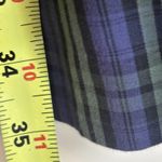 Lands' End  Canvas Plaid Shirt Dress Sz 2 Blue Green Button Up Long Sleeve Photo 8