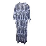 La Plage Claythorne Maxi Dress – Pomegranate Navy & White Print, Women’s Size S Blue Photo 2