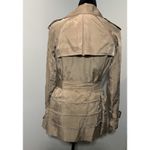 Club Monaco  Isabelle Womens XS Trench Coat Jacket Tan Lightweight Tiered NEW Photo 1