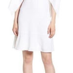 Lewit Split Kimono Sleeve Dress White NWT 6 Photo 0