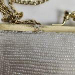 Vintage Beaded White/Cream Purse Gold Chain 6"x5" White Photo 6
