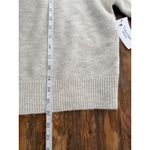 A7 Calvin Klein Jeans Oatmeal Heather Mock Neck Sweater L G Oversized Cozy Knit Gray Size L Photo 4