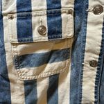 Current/Elliott Striped Denim Jacket Photo 4