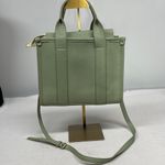 None Sage Green PU Leather Crossbody Purse Tote Bag with Adjustable Strap Photo 1