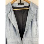Gerry Weber Baby Blue Faux Suede Full Zip‎ Structured Jacket Size M Photo 7
