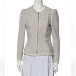 Rebecca Taylor Rebecca TaylorTweed Pattern Evening Zipper Jacket, Size 4 Photo 1