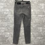 Armani Exchange Super Skinny Animal Print Cropped Jeans Photo 3