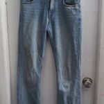 Club Monaco denim jeans straight leg in blue light wash size 24. Photo 0