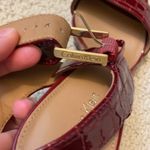 Calvin Klein Size 7.5 Red Croc Embossed Two Strap Sandal Heels Photo 10