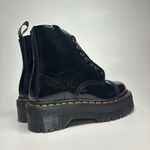 Dr. Martens Sinclair Distressed Patent Leather Platform Boots in Black Photo 2