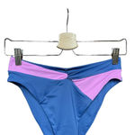 l*space L* Color Block Nancy Lee Bikini Bottom Bitsy Cut Blue Purple Size Large Photo 2