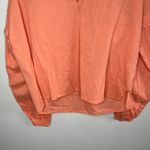Cleobella Organic Cotton Orange Textured Long Sleeve Tie Neck Tunic Blouse S Photo 3